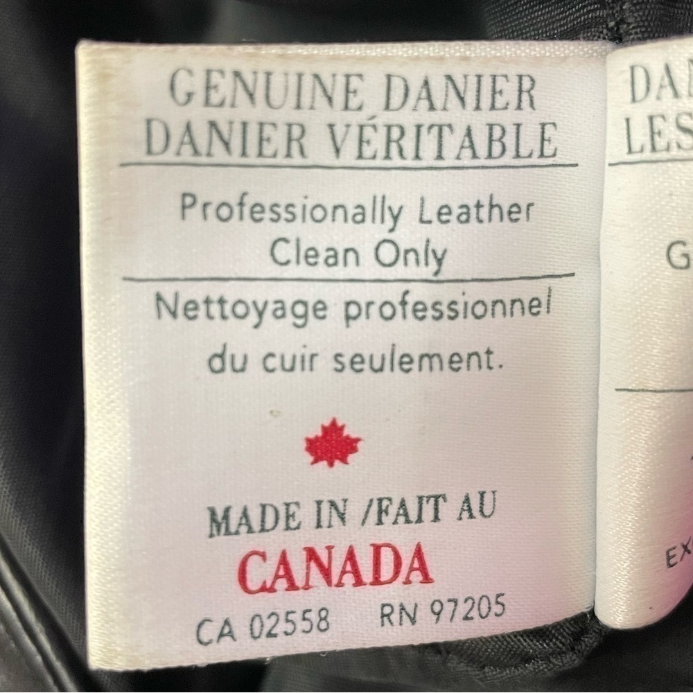 Danier Size 2 Genuine Leather Straight-Leg Pants - Black - Picture 6 of 8